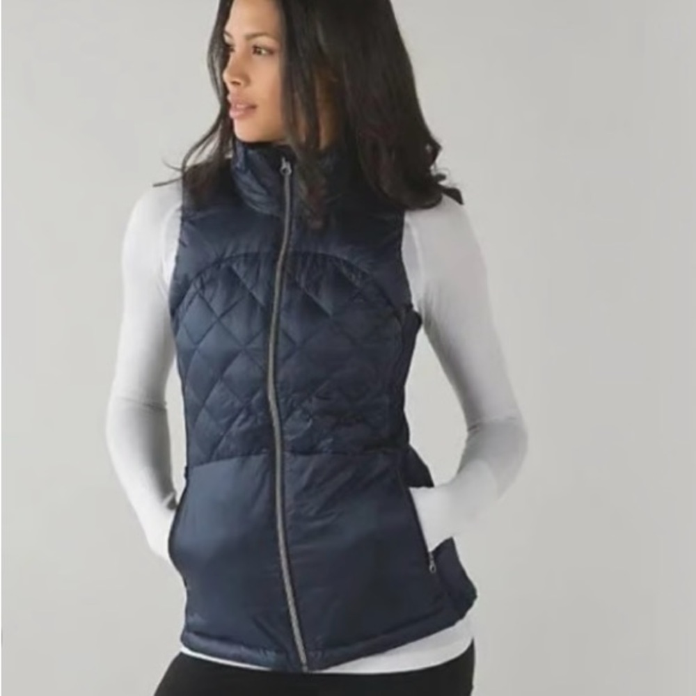 SOLD-Lululemon Athletica Dark Blue Quilted Vest